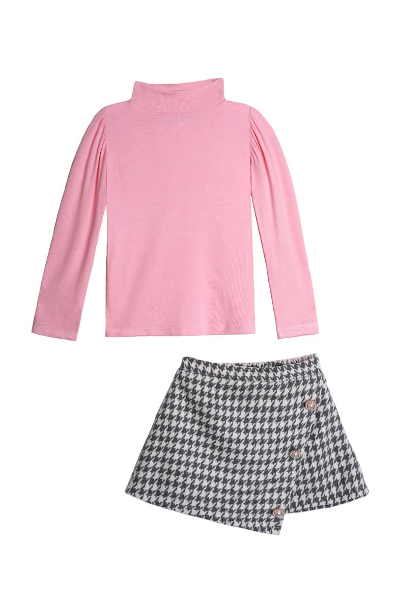 Ready  Turtleneck Top and  Skort Set, Main, color, Grey