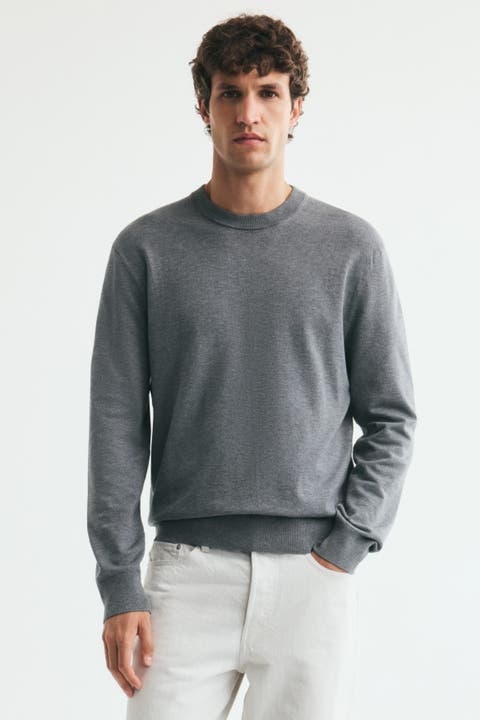 Regular-Fit Fine-Knit Sweater