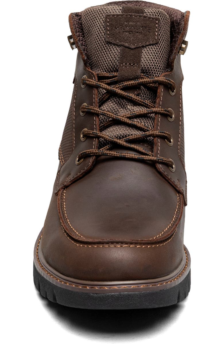 NUNN BUSH Karnak Water Resistant Moc Toe Boot, Alternate, color, Brown