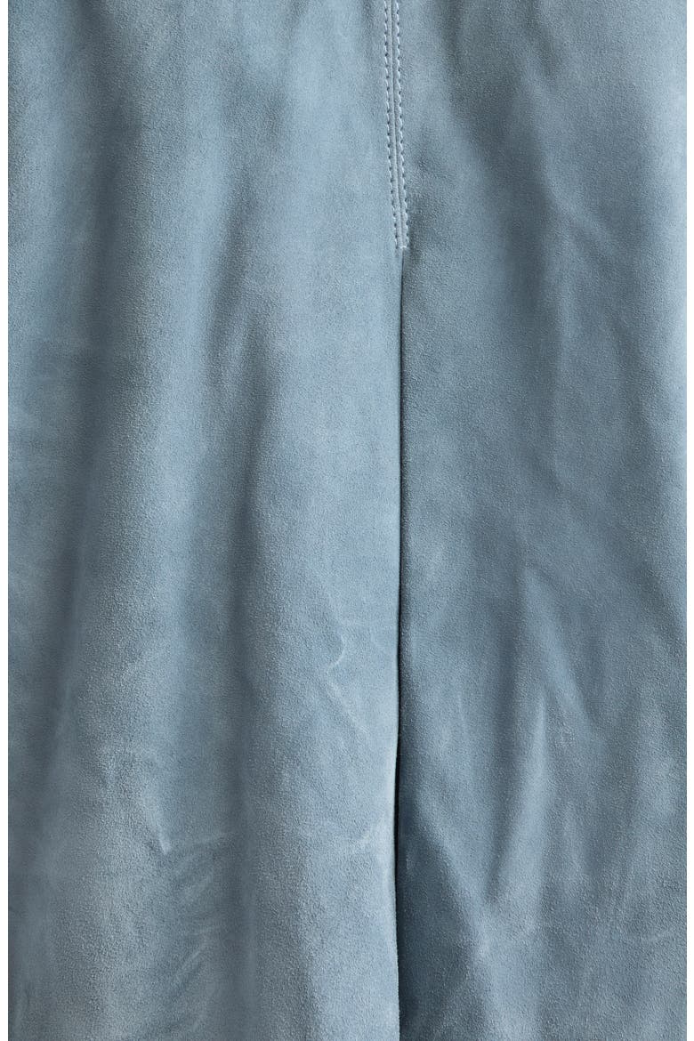 Walters Cropped Suede Barn Jacket, Alternate, color, BLUE STEEL