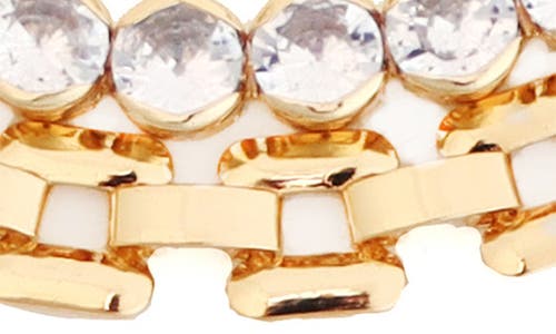 Panacea Crystal Watchband Bracelet In Gold
