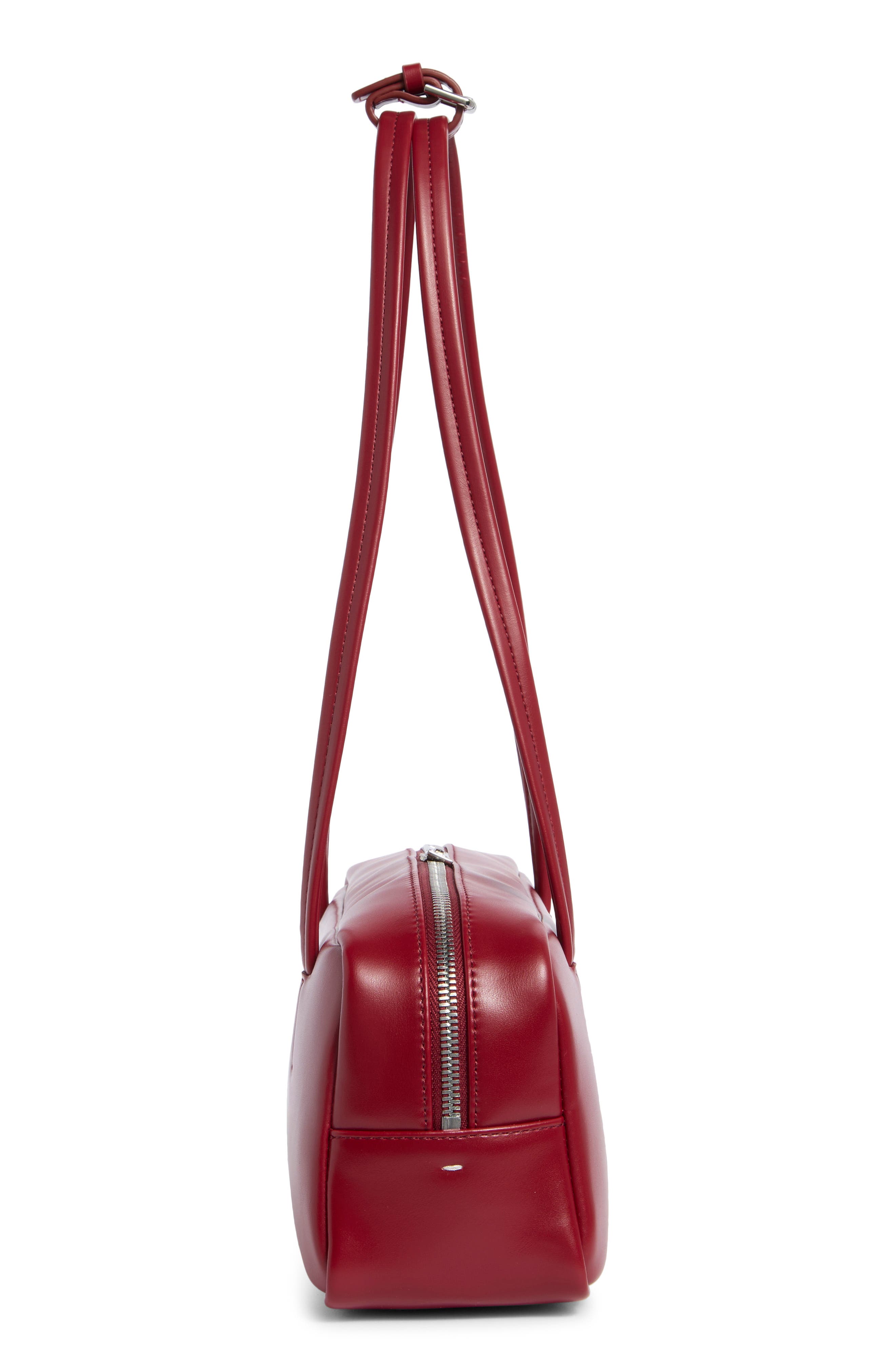 Stand Oil More Faux Leather Baguette Bag, Alternate, color, Red Wine