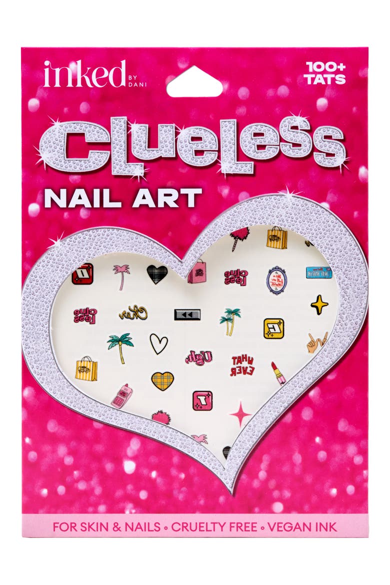 Clueless Whatever Nail Art Tattoos, Main, color, MULTI