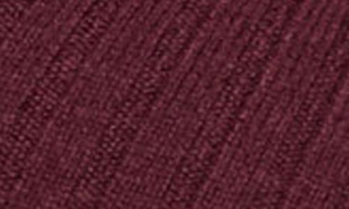 Ramy Brook Cathy Collared Rib Cashmere Cardigan In Burgundy