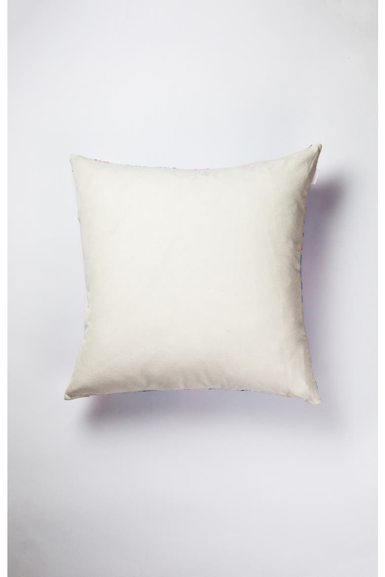 Vintage Indigo Denim Gingham Pillow, Alternate, color, Blue
