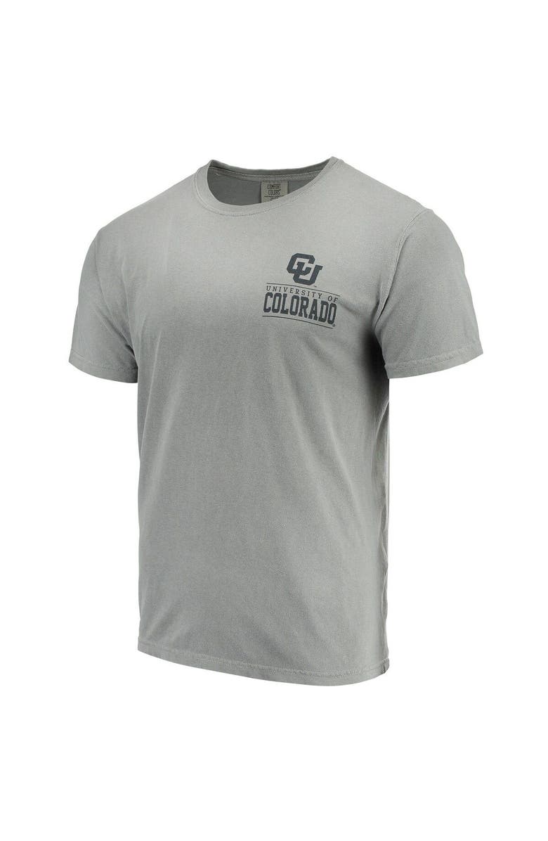 IMAGE ONE Men's Gray Colorado Buffaloes Comfort Colors Campus Icon T-Shirt, Alternate, color, Gray