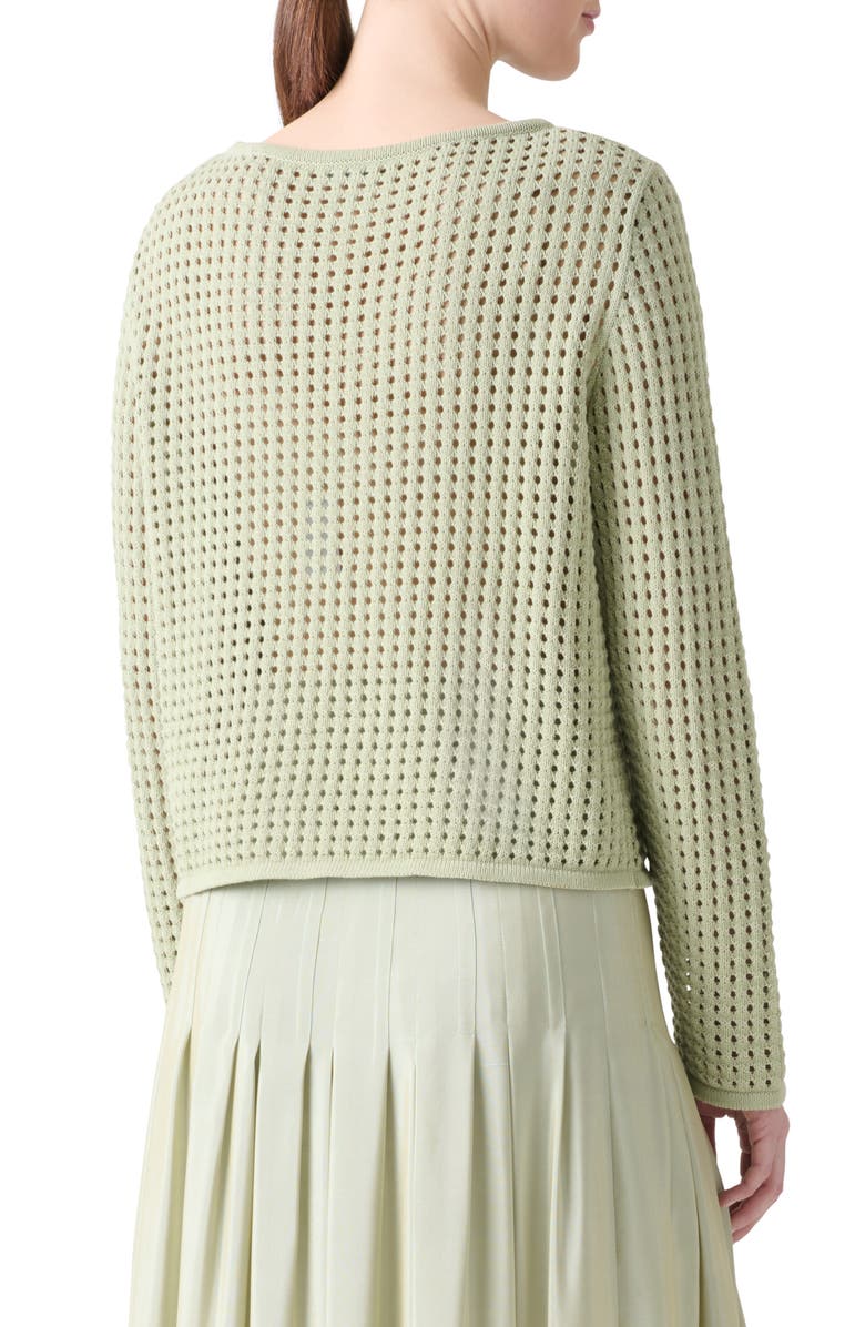 Akris punto Chunky Cotton Sweater, Alternate, color, Pistachio