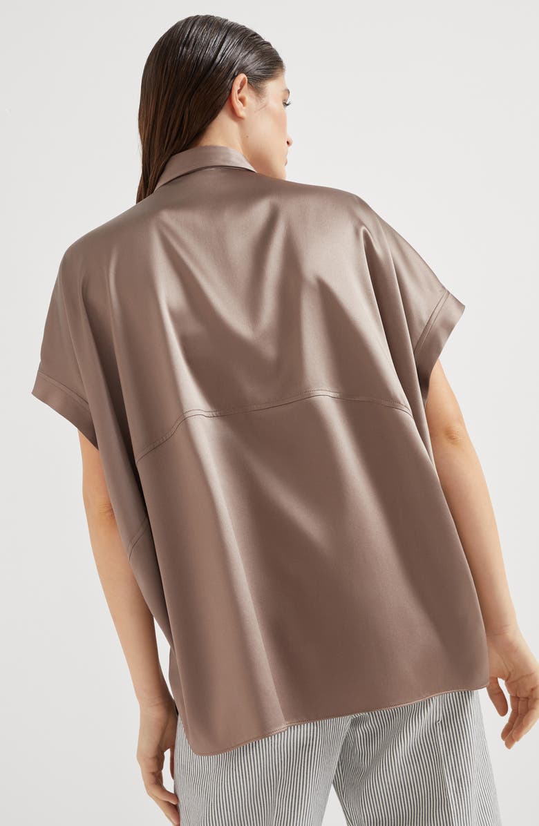 Brunello Cucinelli Satin shirt, Alternate, color, 