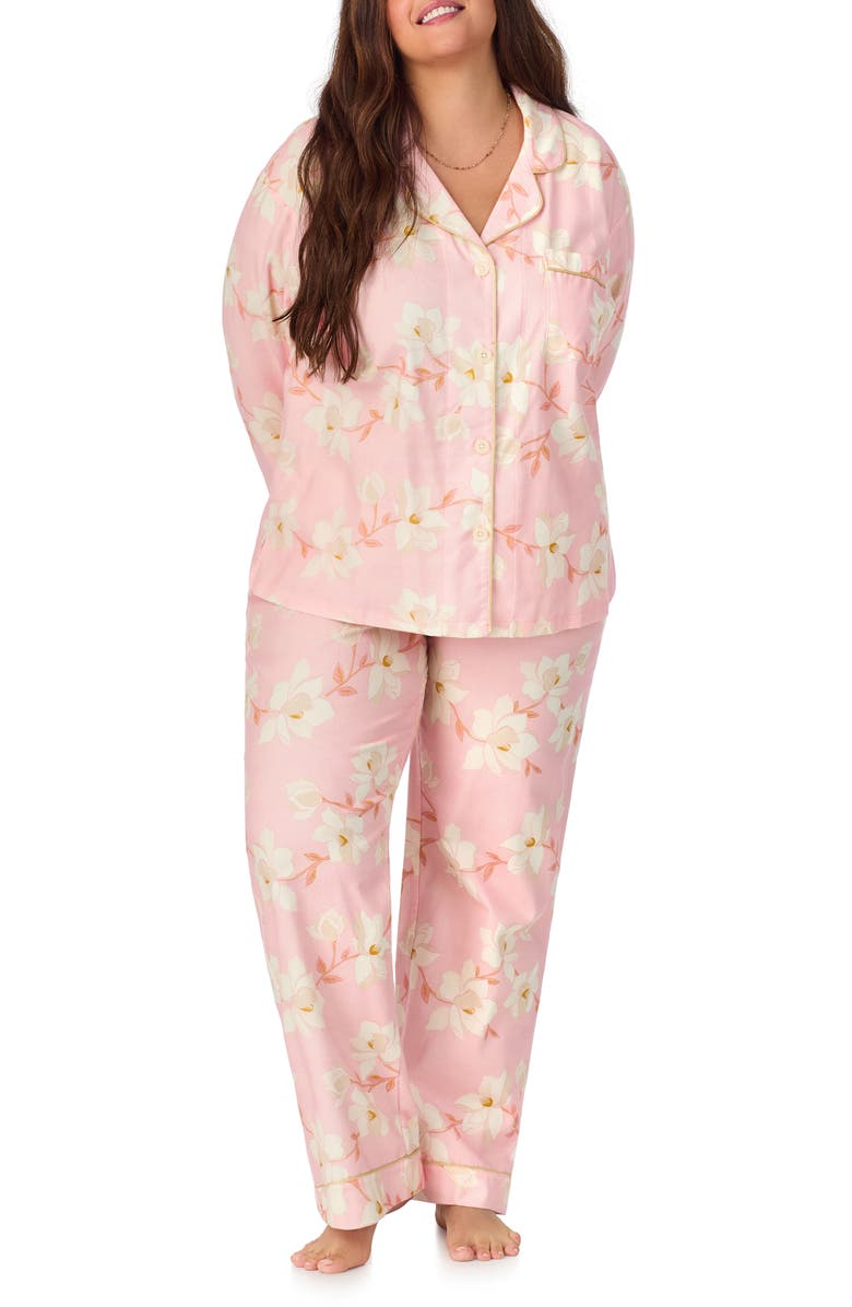 BedHead Pajamas Floral Print Long Sleeve Cotton Pajamas, Alternate, color, 