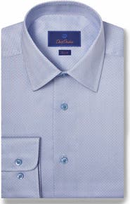 David Donahue Slim Fit Twill Dress Shirt