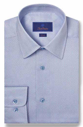 David Donahue Slim Fit Twill Dress Shirt