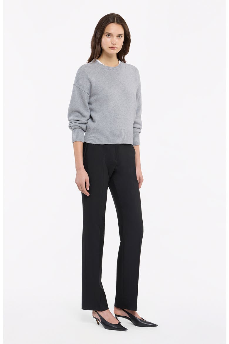 Cashmere Knit Sweatshirt, Alternate, color, HEATHER GREY