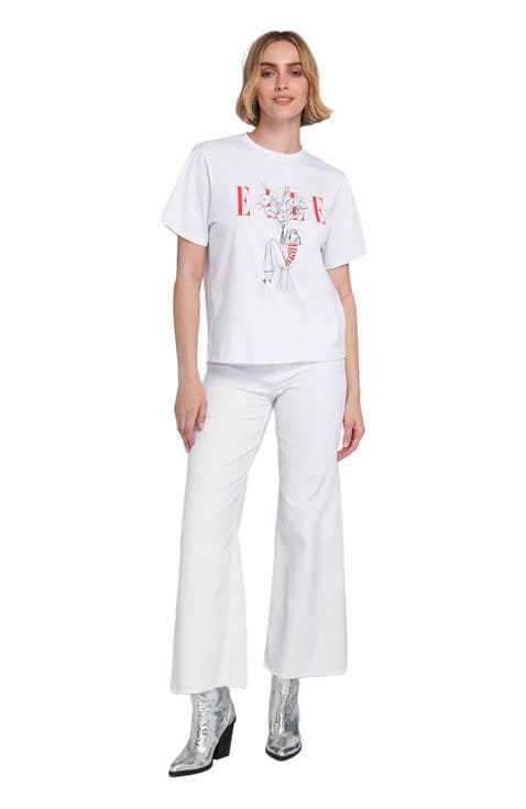 Flowers Graphic Tee T-Shirt