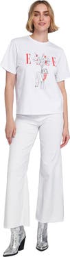 ELLE Collection Flowers Graphic Tee T-Shirt