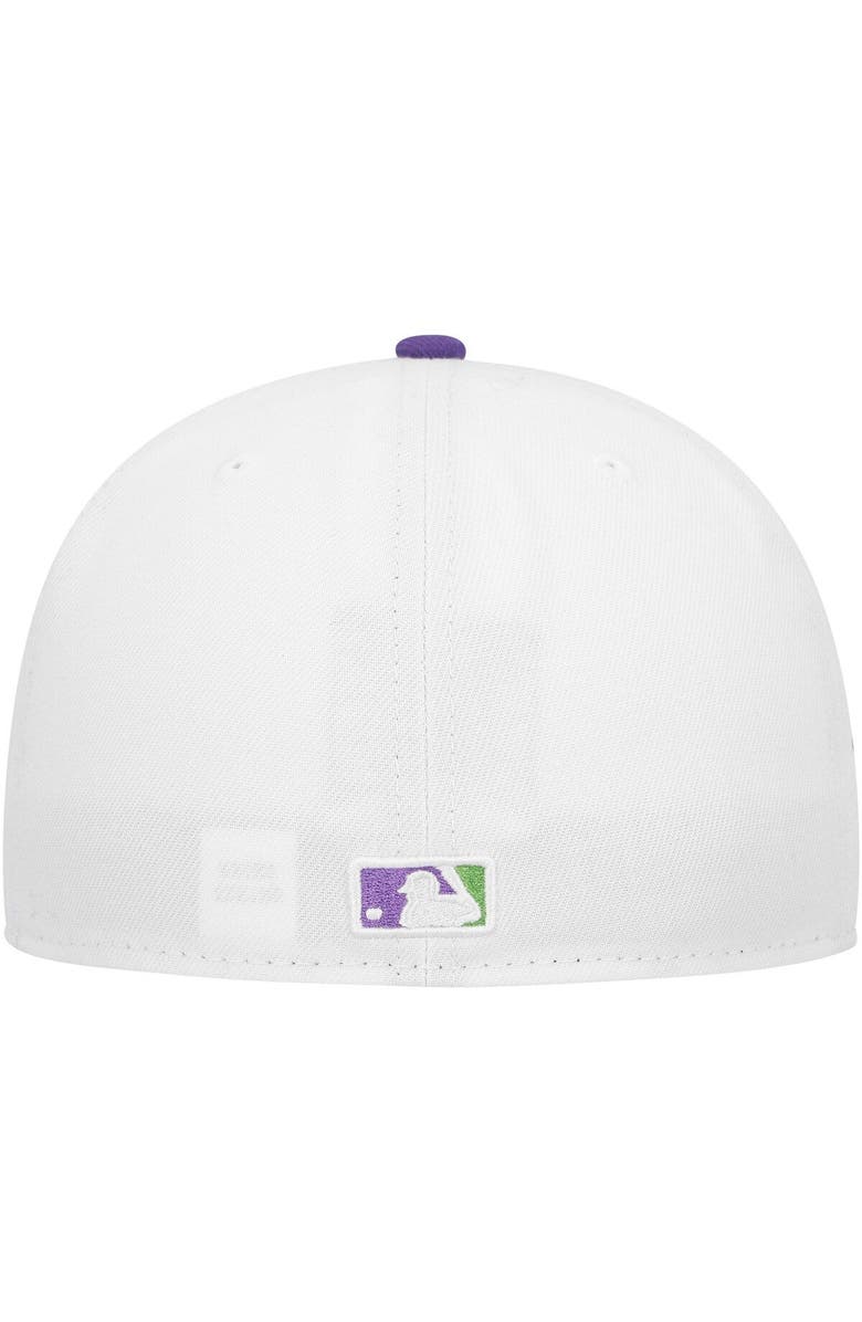 New Era Men's New Era White Kansas City Royals Side Patch 59FIFTY Fitted Hat, Alternate, color,