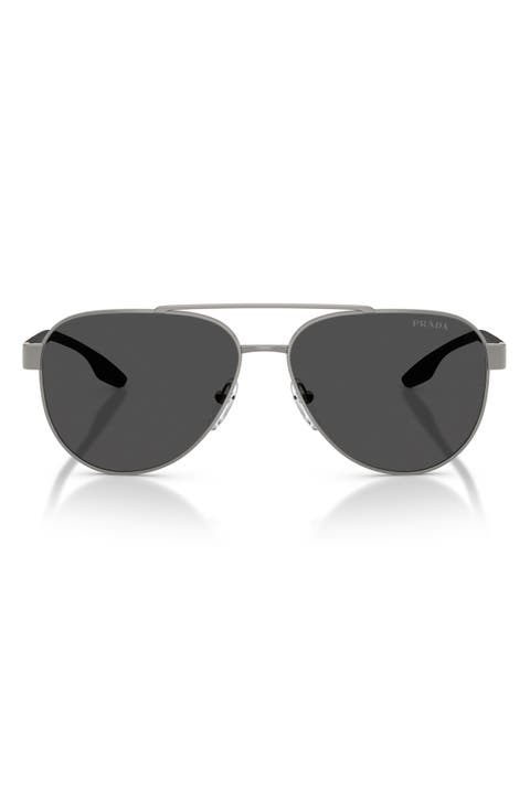 58mm Polarized Pilot Sunglasses