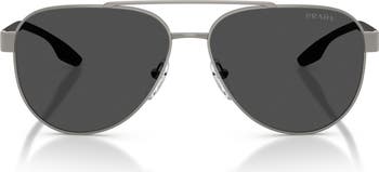 58mm Polarized Pilot Sunglasses