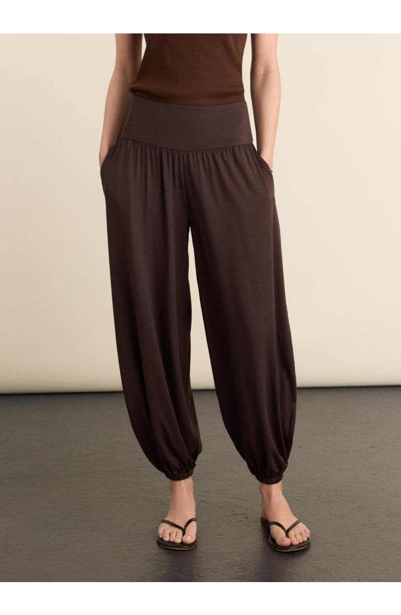 Baukjen Otis Jersey Balloon trousers, Alternate, color, Dark Chocolate