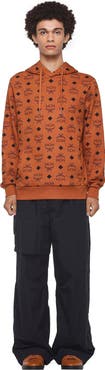 MCM Maxi Monogram Print Hoodie in Organic Cotton