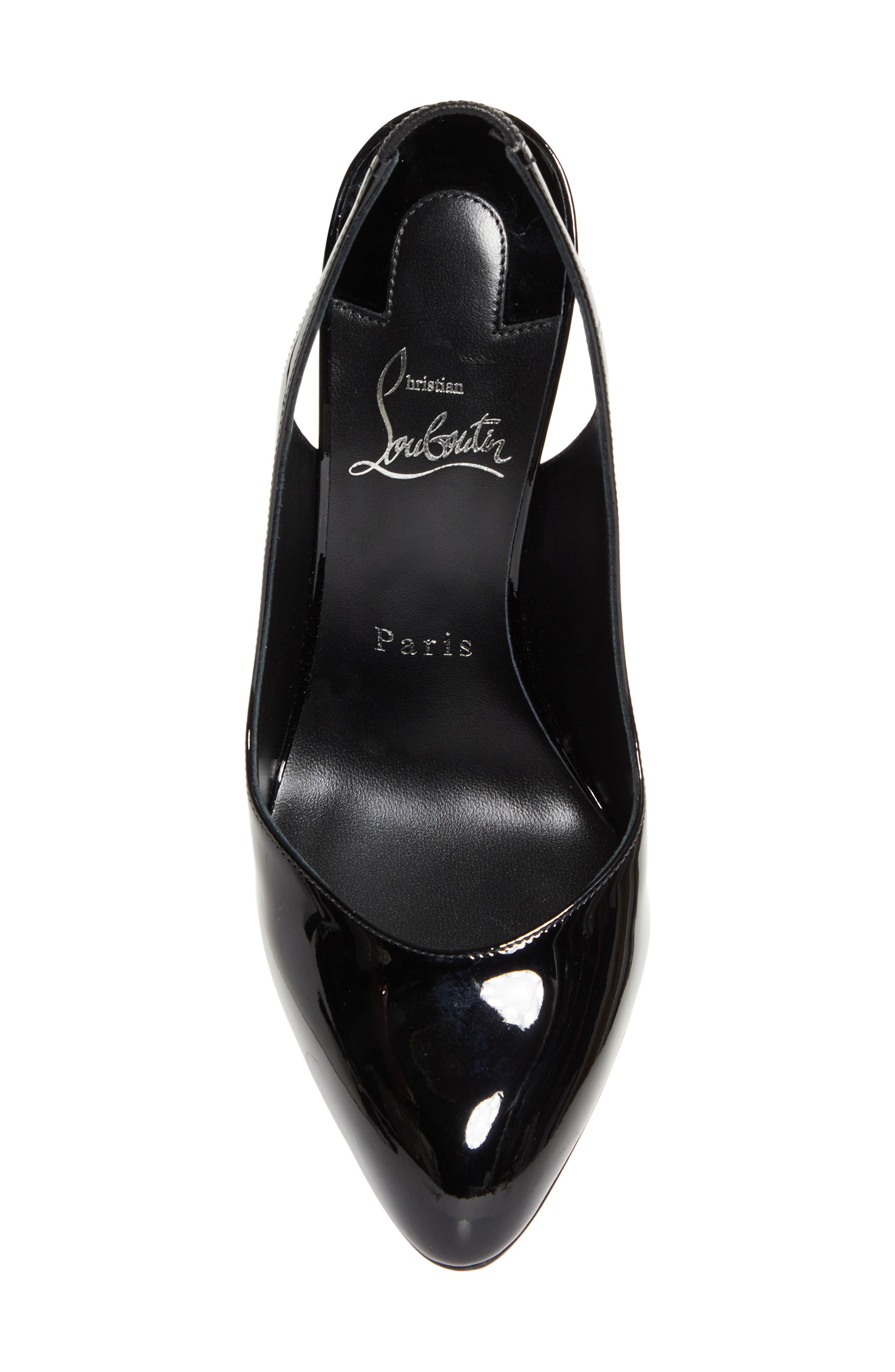 Christian Louboutin Fannylove Slingback Pump, Alternate, color, Black/ Black
