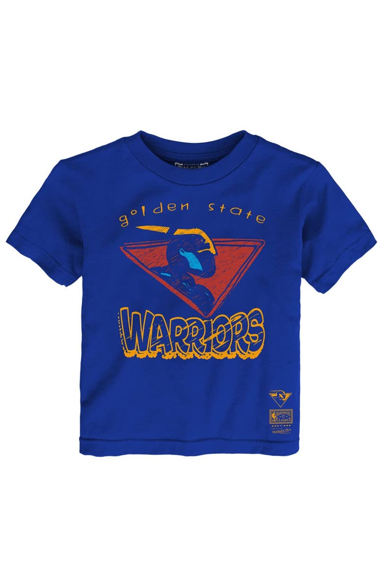 Mitchell & Ness Toddler Mitchell & Ness Royal Golden State Warriors Favorite Team T-Shirt, Main, color, Royal