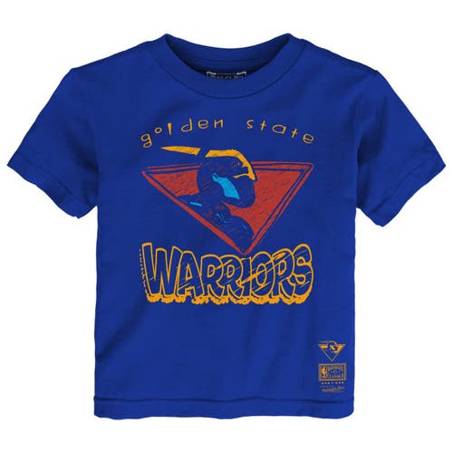 Mitchell & Ness Kids' Toddler  Royal Golden State Warriors Favorite Team T-shirt In Blue