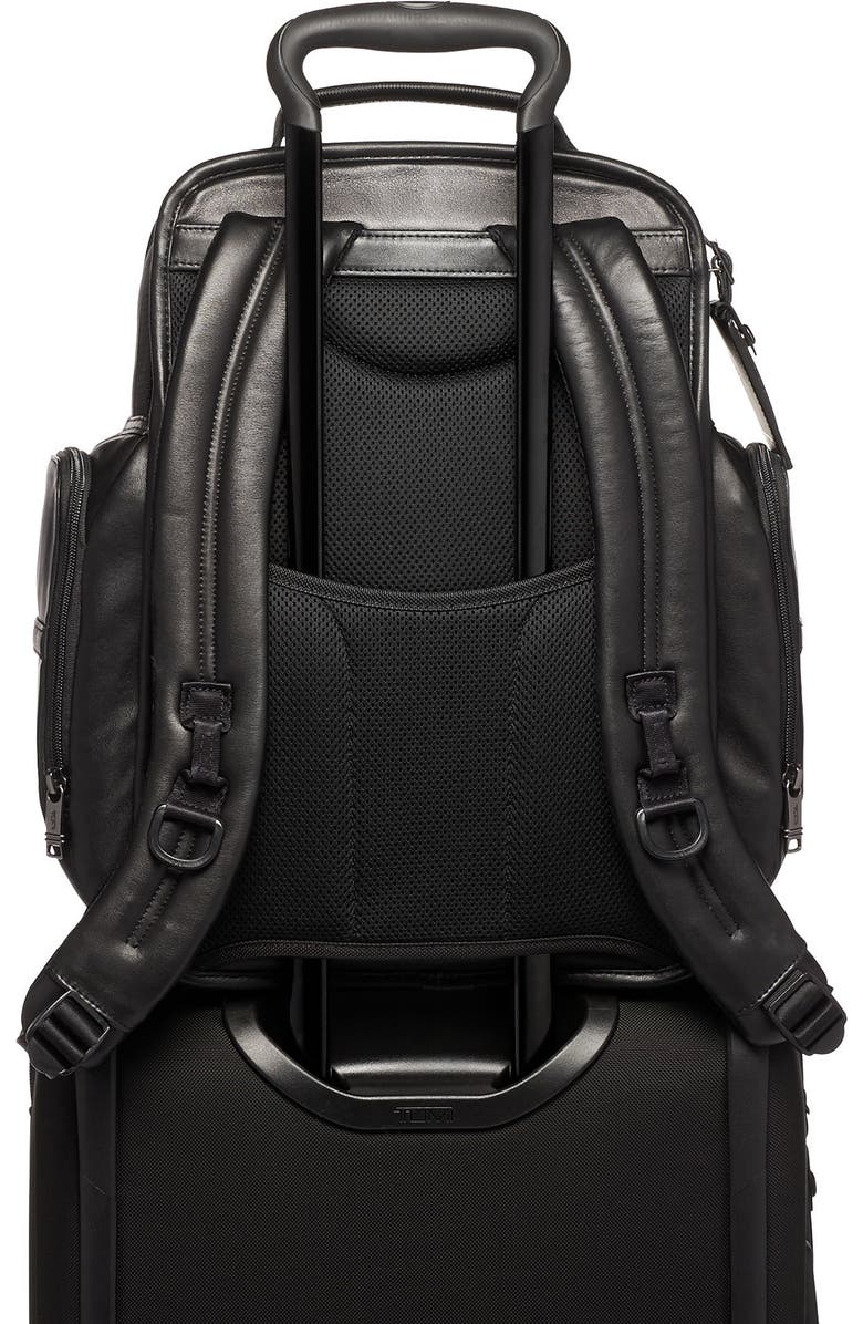 TUMI Alpha 3 Collection Leather Laptop Brief Pack, Alternate, color,