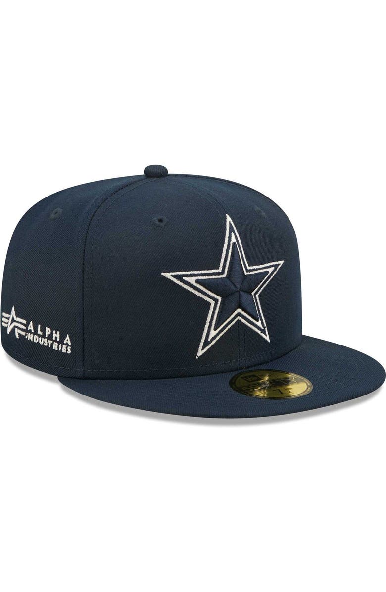 New Era x Alpha Industries Men's New Era x Alpha Industries Navy Dallas Cowboys Alpha 59FIFTY Fitted Hat, Main, color, 