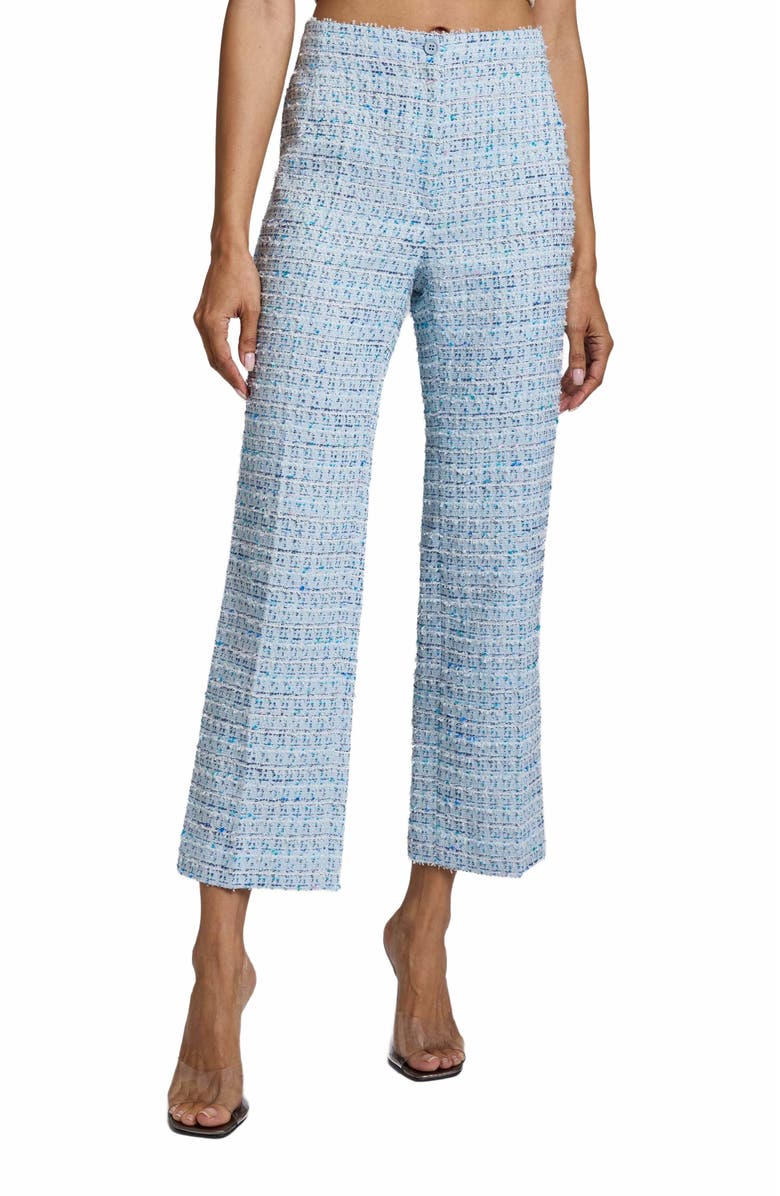 Santorelli ROMA Straight Leg Ankle Pant in Modern Tweed, Main, color,