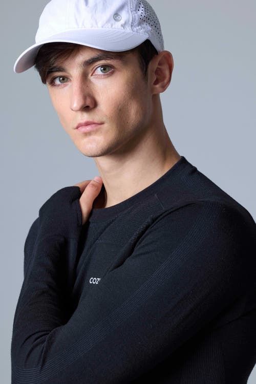 Cozy Zero Tech Merino Classic Fit Long Sleeve Top In Black