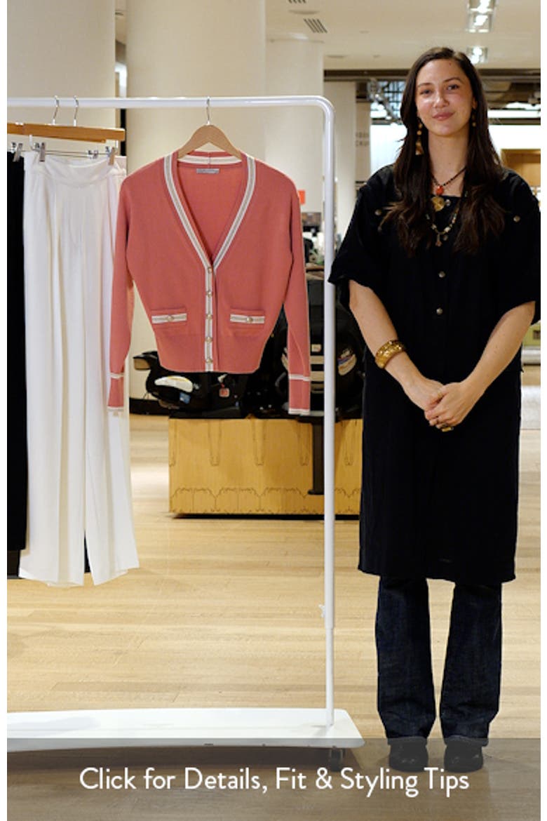 The Kiva Metallic Stripe Cardigan video