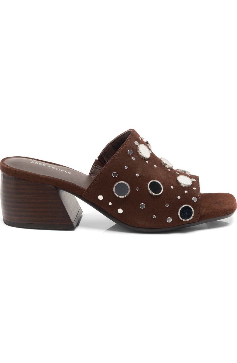 Free People Mirage Block Heel Sandal, Alternate, color, Espresso Suede