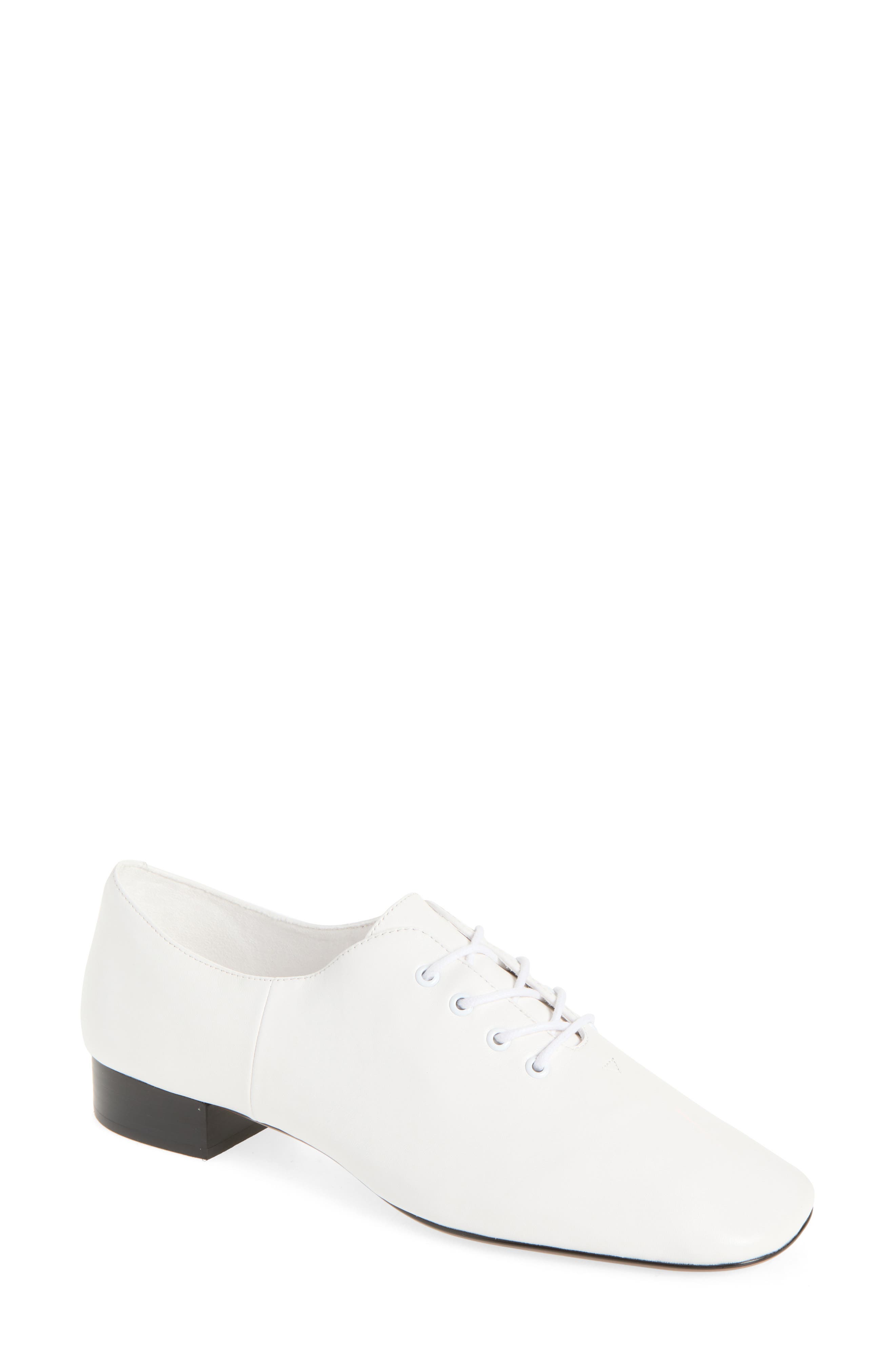 Swingdance Lace-Up Jazz Oxford, Main, color, WHITE