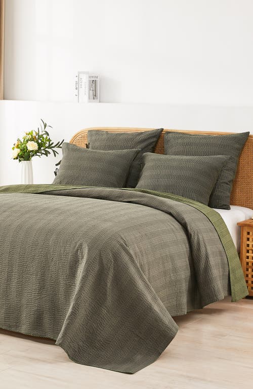 MELANGE HOME MELANGE HOME KANTHA SET OF 2 REVERSIBLE COTTON SHAMS 