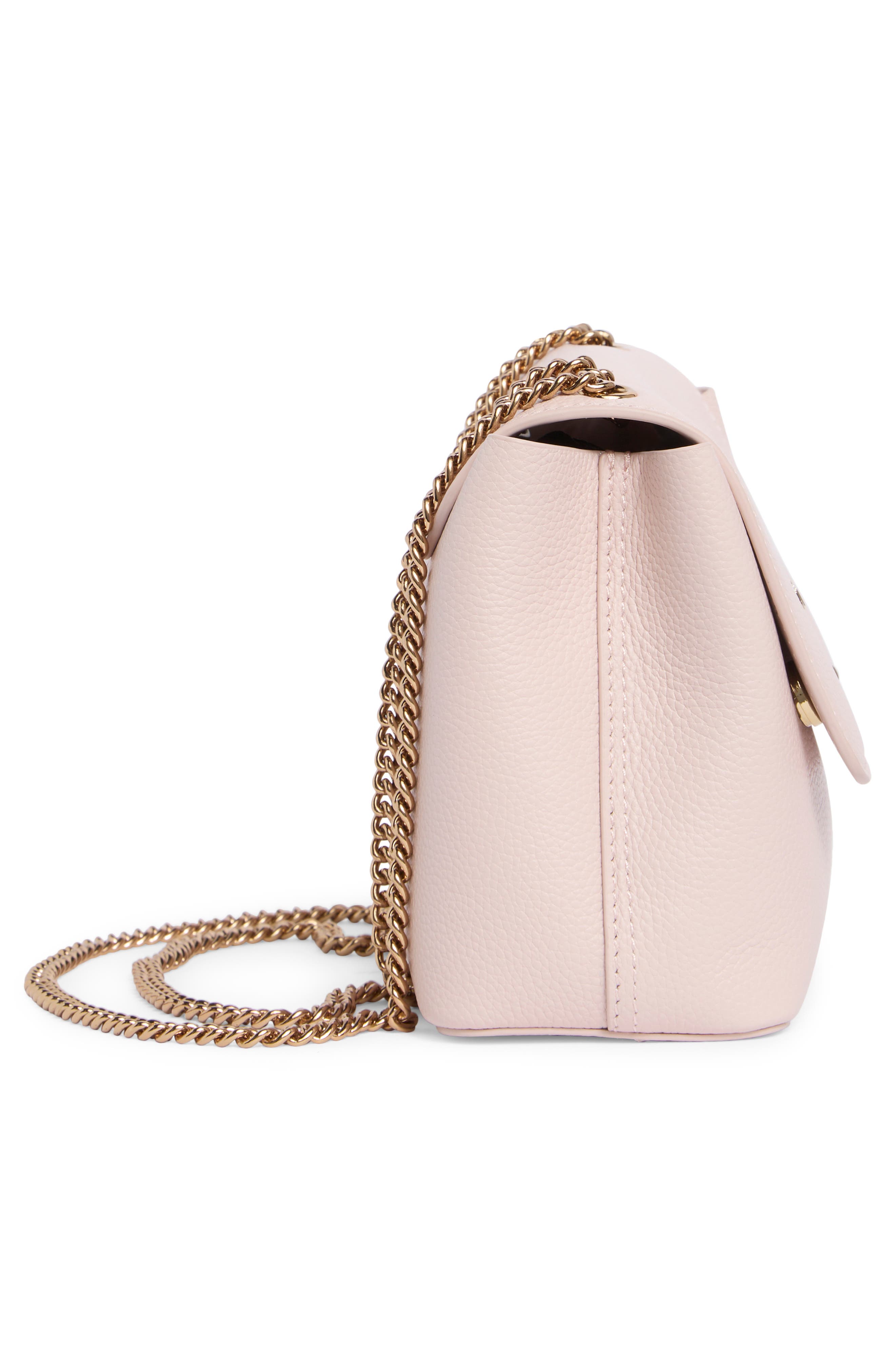 Kurt Geiger London Hampstead Flap Crossbody Bag, Alternate, color, Pale Pink
