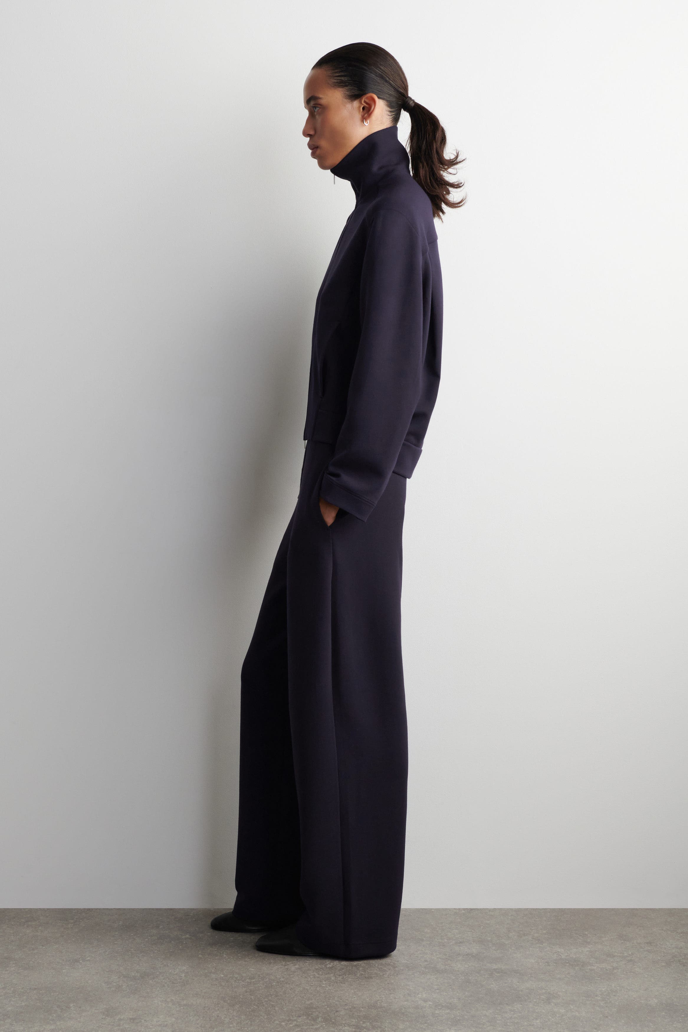 Scuba Knit Barrel Leg Joggers - image 2