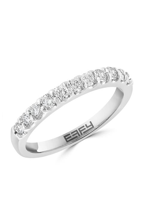 Diamond Band Ring in 14K White Gold