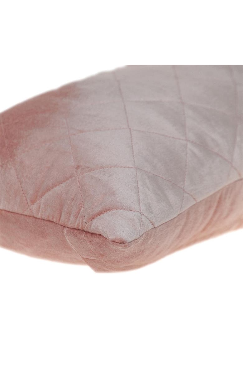 PARKLAND COLLECTION Milo Quilted Throw Pillow, Alternate, color, Pink