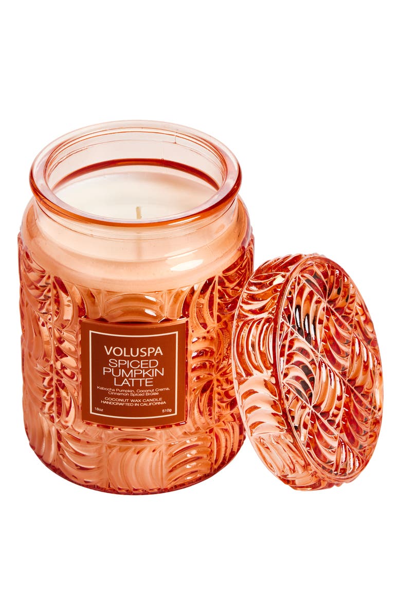 Voluspa Large Spiced Pumpkin Latte Classic Candle, Main, color,