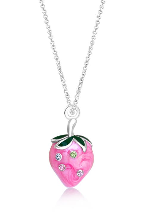 Kids' Strawberry Pendant Necklace