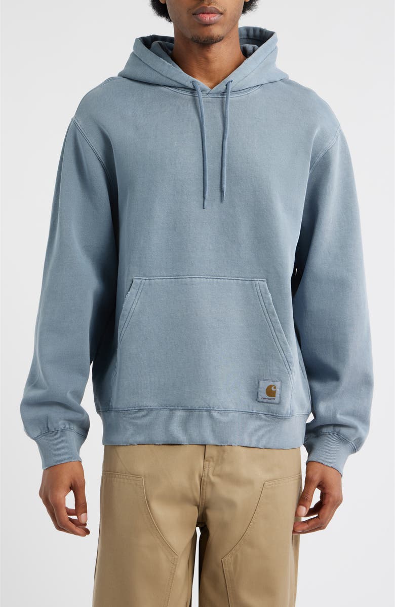 Carhartt Work In Progress Torion Cotton Hoodie, Main, color, Office Blue (Grind Wash)