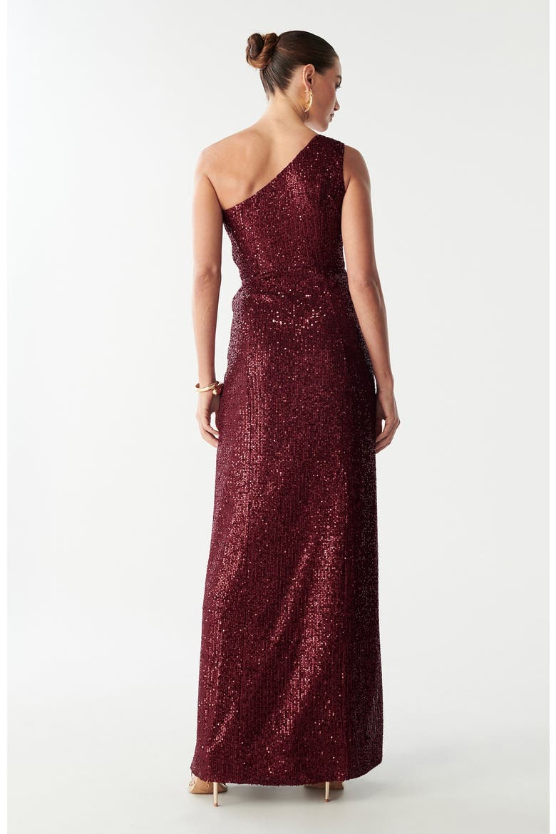 Catia Dress, Alternate, color, Burgundy Sequin