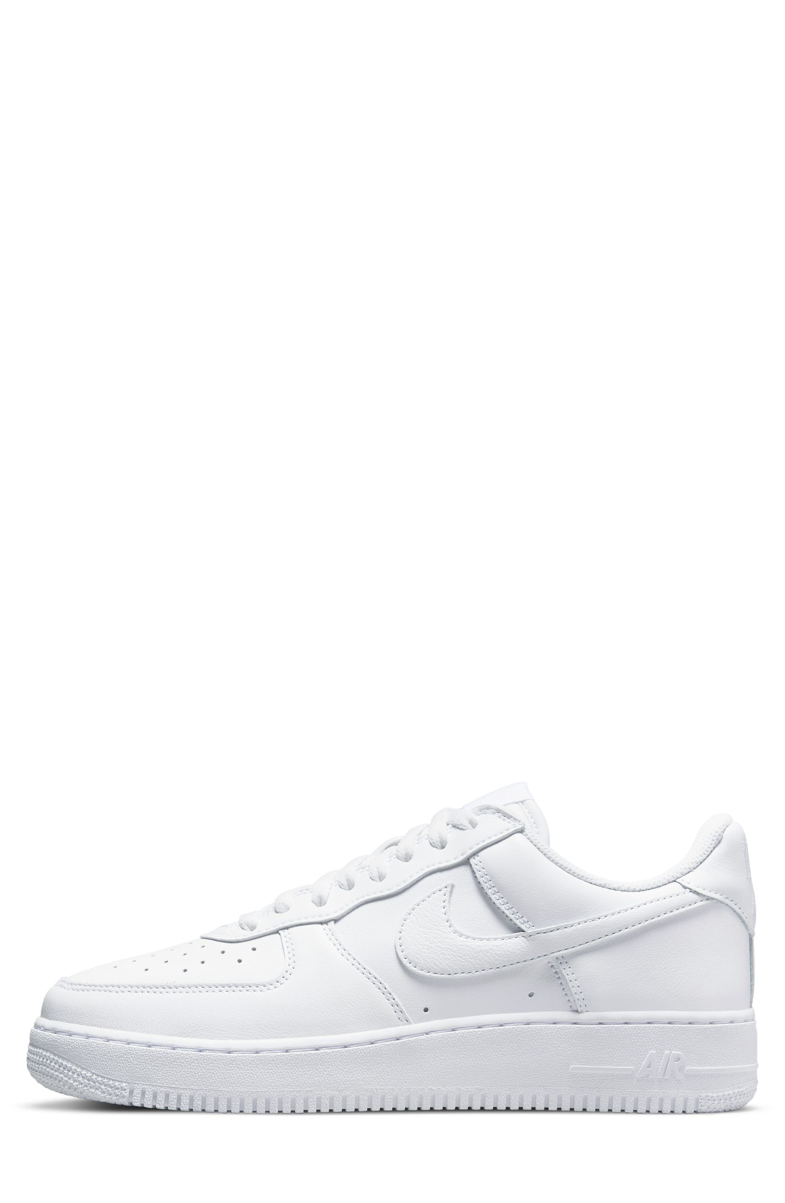 Air Force 1 Low Retro QS Sneaker, Alternate, color, WHITE/ METALLIC GOLD