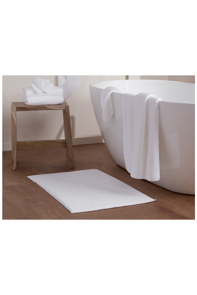 Soft Rib Bath Mat, Alternate, color, WHITE