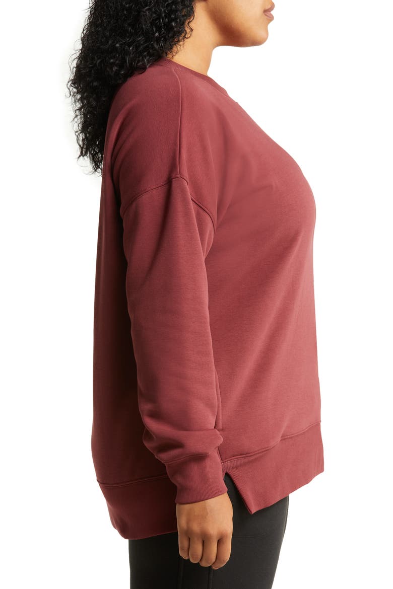 Amazing Crewneck Sweatshirt, Alternate, color, BURGUNDY PORT