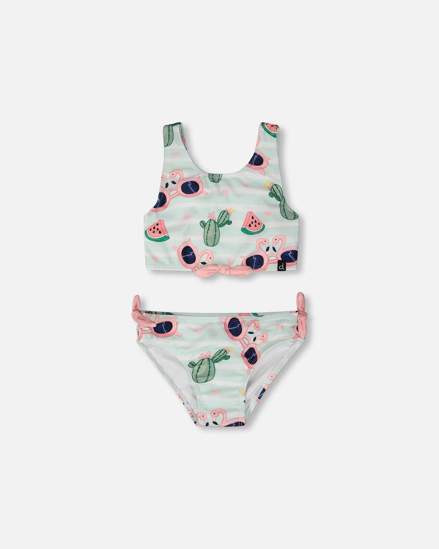 selected Blue Flamingo and Cactus Print