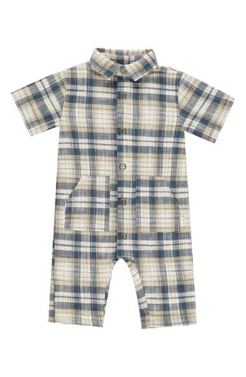 Rylee + Cru Kids' Rhett Romper In Blue
