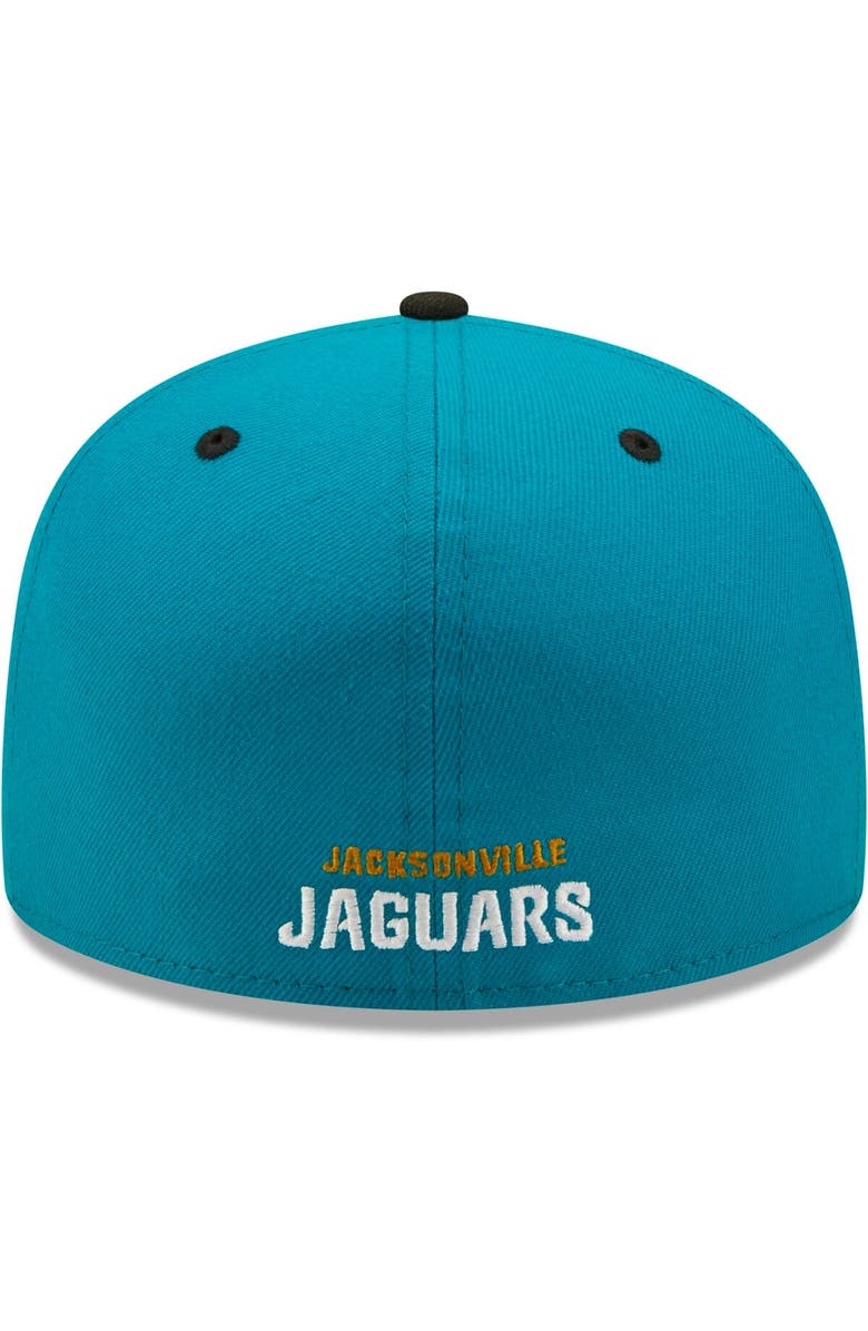 New Era Men's New Era Teal/Black Jacksonville Jaguars Flipside 2Tone 59FIFTY Fitted Hat, Alternate, color, Teal