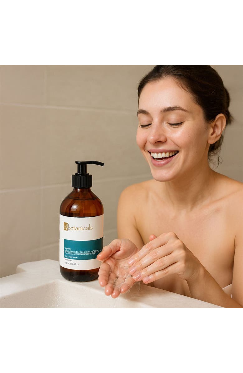 DR BOTANICALS Gingerlily Revitalising Hand & Face Cleansing Wash for Gentle Care 500ml, Alternate, color, White