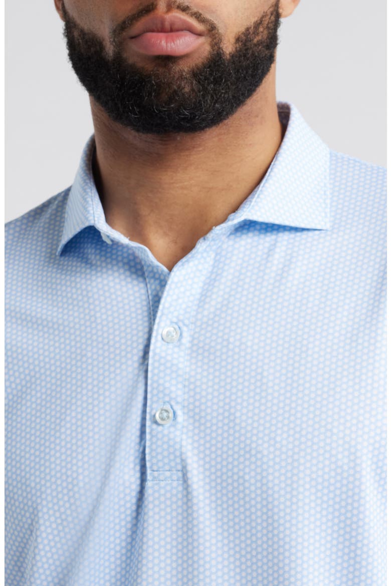 Hex Geo Print PREP-FORMANCE Golf Polo, Alternate, color, SEYCHELLES